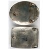Image 2 : Navajo Sterling Silver Belt Buckles - 2, Moose and Eagle  [138335]