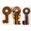 Image 2 : Railroad Lock Keys (3), different Oregon RR Lines  [138251]
