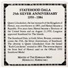 Image 2 : Statehood Dala 25th Silver Anniversary  [136180]