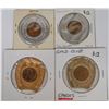 Image 1 : Encased Pennies (Lot of 4)  [137832]