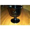 Image 1 : Fenton Panelled Grape Black Glass Compote #2179657
