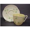 Image 1 : IRISH BELLEEK CUP/SAUCER - SHAMROCK #2179774