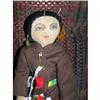 Image 1 : Cloth doll with black material for hair #2179910