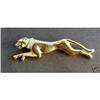 Image 1 : Panther Goldtone Rhinestones Brooch  #2180339