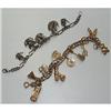 Image 1 : Pair of Vintage Charm Bracelets  #2180398