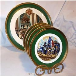 French Gien 6 pc Napoleon Dessert Set #2180454