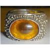 Image 1 : Hand Made Sterling Silver and Amber Ring #2180560