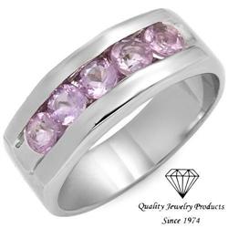 Sterling Silver Ring w/ Amethysts #2180742