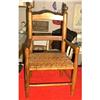 Image 1 : MID 1800S CHILDS HICKORY CHAIR w/WOVEN REED #2180747