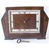 Image 1 : Deco Mantel Clock. English Oak c1930 #2180847