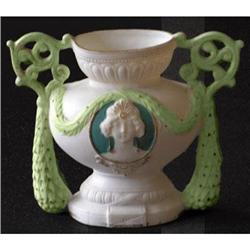 Schafer & Vater White Cameo Vase #2193671