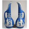 Image 1 : Schafer & Vater Pair of Jasperware Ewers #2193723
