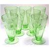 Image 1 : 7 Floral Etch Elegant Depression Glass Tumblers#2193756