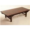 Image 1 : ANTIQUE CHINESE ELMWOOD WOOD TEA TABLE #2193822