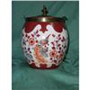 Image 1 : Porcelain hand-painted cookie jar. #2194170