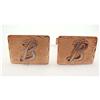 Image 1 : 50's WESTERN 14K Gold "B" Cufflinks CUFF Links #2194191