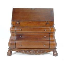 FRENCH VICTORIAN BOMBE PARLOR SECRETARY #2194243
