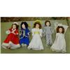 Image 1 : 5 Character Dolls with Crocheted Outfits Sleep #2194319