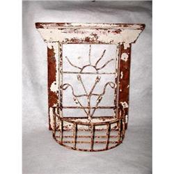 Wall Plant Holder Wood Frame Iron C.1890 #2209776