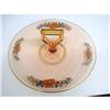 Image 1 : GLAMOROUS PINK GLASS HANDLED PLATTER #2209852