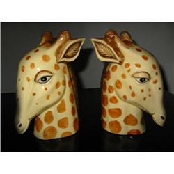 Girraffe Bookend vintage pottery! #2210431