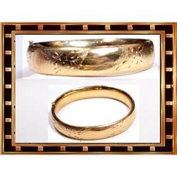 Antique Victorian hinged Fancy OLD bracelet #2210461