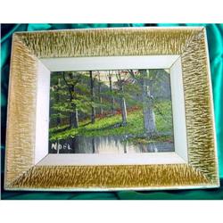 Beautiful forest Oil painting by Noel #2210541