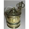 Image 1 : Antique English Brass String Box With Scissors #2210589