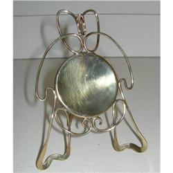 English Art Nouveau Brass Pocket Watch Stand #2210601