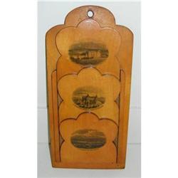 Scottish Mauchline Ware Folding Letter Rack #2210605