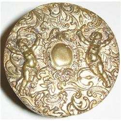 Beautiful Antique Repousse Gilt Box - Figural #2210607