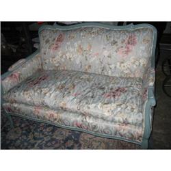 French Style Painted Settee With Down Seat #2223068