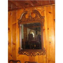 CHIPPENDALE STYLE MIRROR, MAHOGANY #2223076