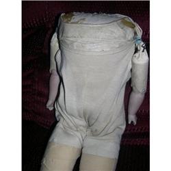 17" Leather Jointed Body Bisque Arms As Is #2223105