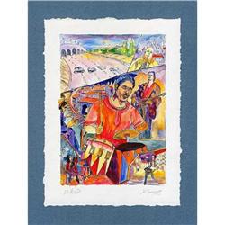 "City Blues" cubism's lithograph s/n Russian  #2223167