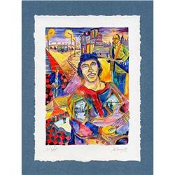 "Lunar Melody" cubism's lithograph s/n Russian #2223168