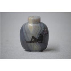 One  of  Kind  Chinese  Agate  Snuff  Bottle #2223190