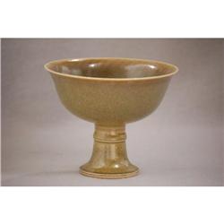 Chinese  teadust  porcelain  stem  cup  with #2223195