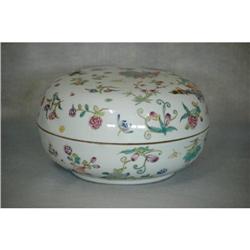 Chinese Famille Rose Porcelain Box. #2223198