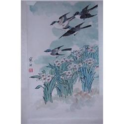 Chinese  Ink  on  paper  Scroll  Painting  #2223199