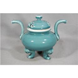 Chinese  Celadon  Crackle  Porcelain  Censer   #2223202