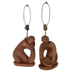Pair of Art Deco / WPA Lamps #2223260