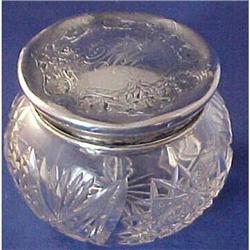 Wallace MORNING GLORY Sterling DRESSER JAR #2223280