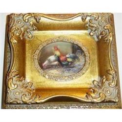 Oil Painting Of Farm Yard Birds #2223463