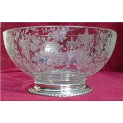 Cambridge ROSE Point SALAD Bowl STERLING Base #2223587