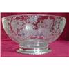 Image 1 : Cambridge ROSE Point SALAD Bowl STERLING Base #2223587