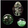 Image 1 : Glass Paperweight Collection (set of 3) #2223640