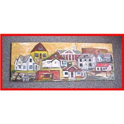 Original Cityscape Landscape Oil Painting #2223674