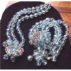 crystal & rhinestone choker & bracelet set #2223746