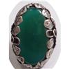 Image 1 : NOUVEAU STERLING Chrysoprase DECO RING #2223779